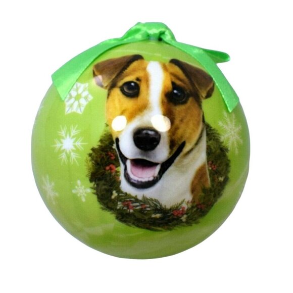 ES Pets Dog Christmas Unbreakable Ball Ornament New Jack Russell Terrier - Picture 1 of 1